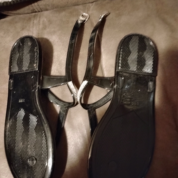 Torrid Black Sandals with Rhinestone Accents - Picture 2 of 2